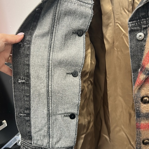 JONATHAN SIMKHAI Grace Blazer in Camel, Red, & Black - Picture 4 of 10